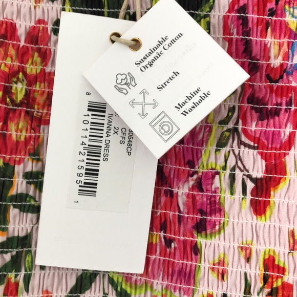 Ivanna print Sundress in crown floral flame - Picture 5 of 6